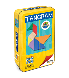 Tangram de Madera - Caja metal