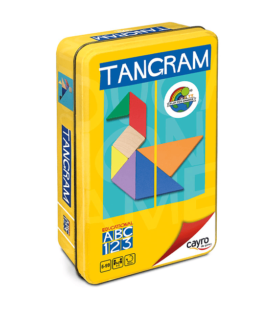 Tangram de Madera - Caja metal