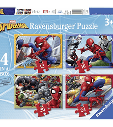 Puzzle 4 en Uno - Spiderman Action Force - Ravensburger