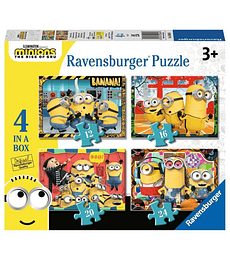 Puzzle 4 en Uno - Minions - Ravensburger