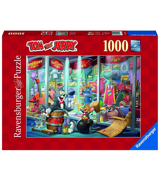 Puzzle 1000 piezas Brindis Tom & Jerry Ravensburger
