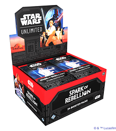 Star Wars Unlimited: Spark of Rebellion Booster Display (Español)