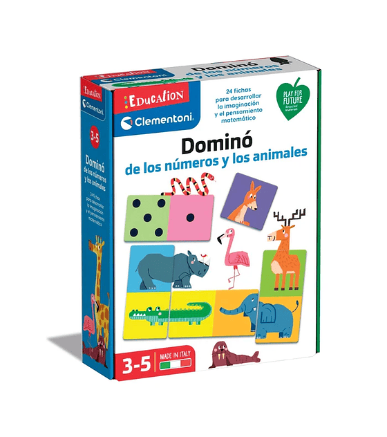 Domino Numeros y Animales Clementoni
