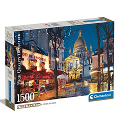 Puzzle Clementoni 1500 Pcs - Paris Montmartre Caja Compacta