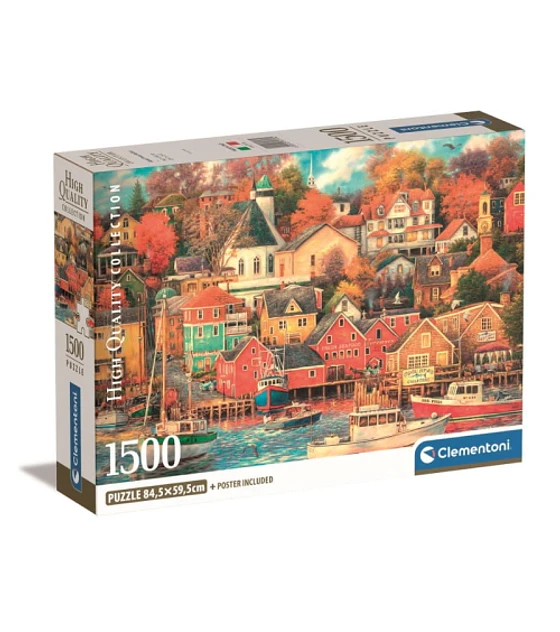 Puzzle Clementoni 1500 Pcs - Buen Tiempo en Harbor Caja Compacta