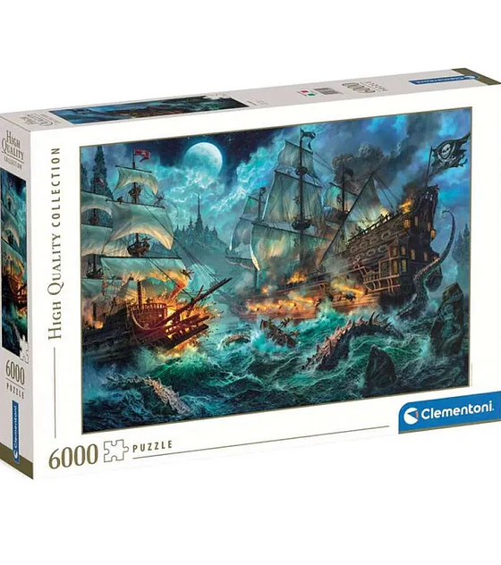 Preventa - Puzzle Clementoni 6000 Pcs - La Batalla de los Piratas