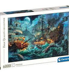 Puzzle Clementoni 6000 Pcs - La Batalla de los Piratas