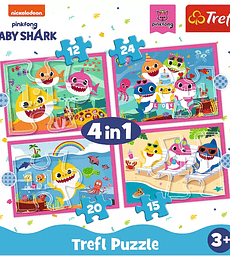 Puzzle Trefl Baby Shark 4 en 1