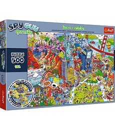 Puzzle Trefl 500 Pcs Spy Guy Lost Items USA