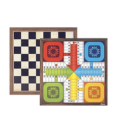 Tablero Ludo/Ajedrez Madera Fournier
