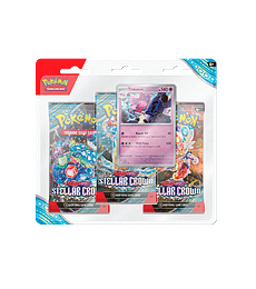 Pokemon TCG Scarlet & Violet - Stellar Crown - 3-Pack  Blister (Español)