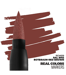 Marcador Real Color - Ral 8012 Rotbraun-Red Brown