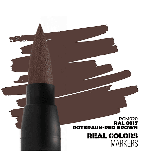 Marcador Real Color -  Ral 8017 Rotbraun-Red Brown