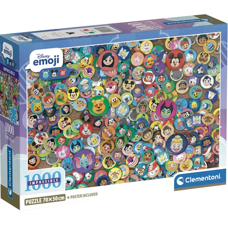 Puzzle 1000 Pcs Clementoni - Imposible Clásicos Disney