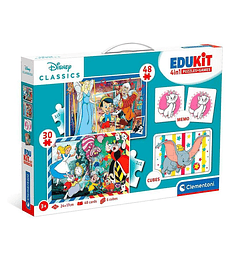 Clementoni - Disney Classic EDUKIT 4en1