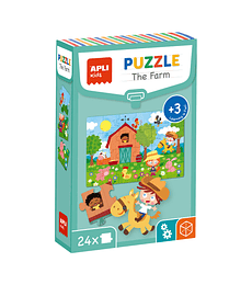 APLI: Puzle educativo La Granja + 3 años