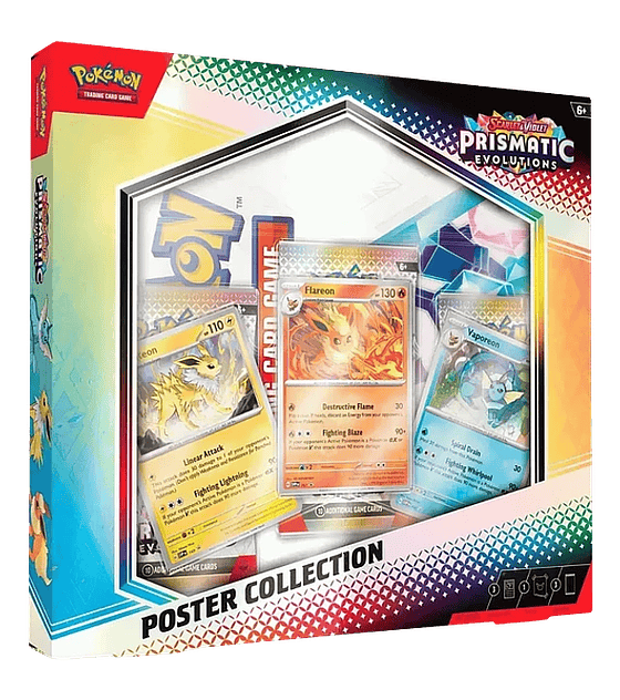 Pokemon TCG: Scarlet & Violet Prismatic Evolutions - Poster Collection (Inglés)