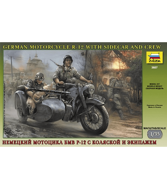 Preventa - German motorcycle R-12 with sidecar and crew