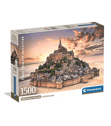Puzzle Clementoni Mont Saint Michel de 1500 Piezas