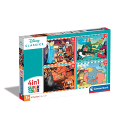 Puzzle Clementoni 12+16+20+24 Pcs Clásicos de Disney