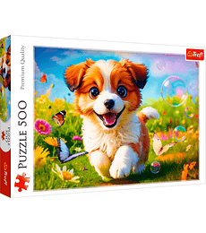 Puzzle Trefl 500 Pcs - Happy Puppy