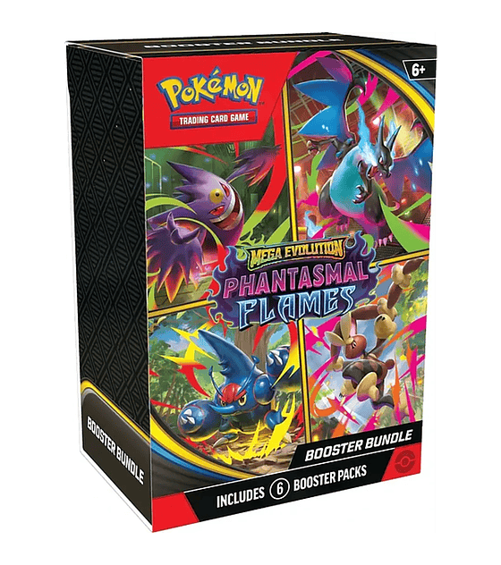 Preventa - Pokémon TCG: Mega Evolution Phantasmal Flames – Booster Bundle - Español