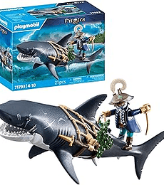 Pirates: Tiburón gigante con pirata