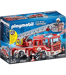 Fire Department: Camión de Bomberos con Escalera