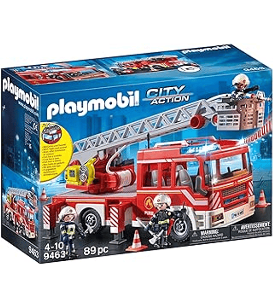 Fire Department: Camión de Bomberos con Escalera