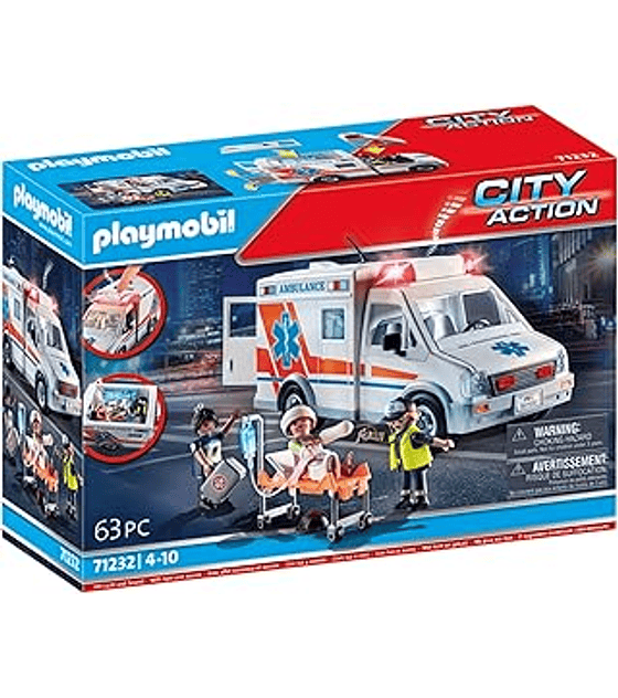 Rescue: Ambulancia con luz y sonido