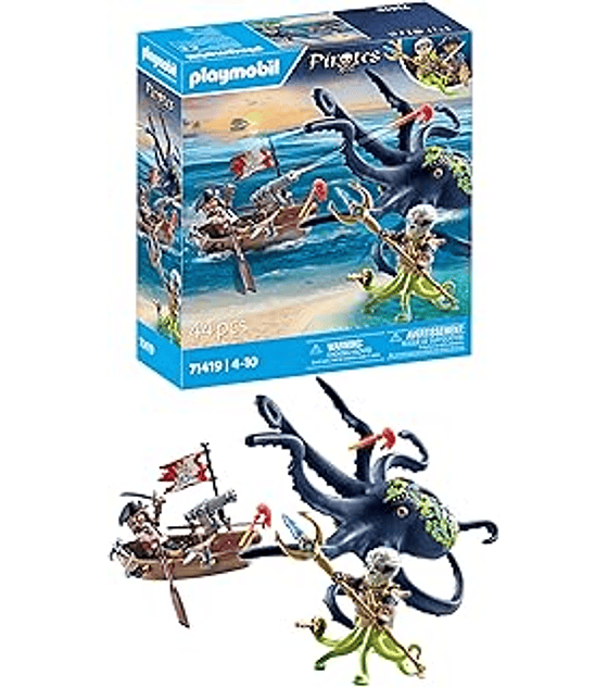 Pirates: Batalla con pulpo gigante