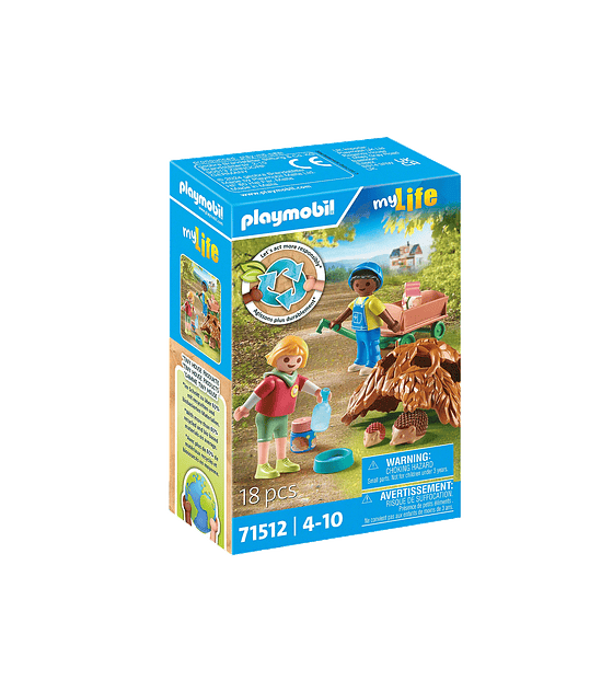 Tiny house: Cuidados de la familia de erizos