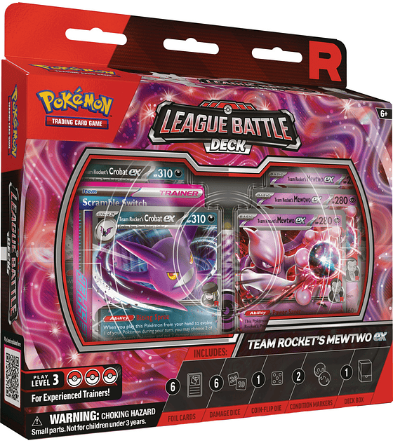 Team Rocket's Mewtwo ex League Battle Deck Inglés