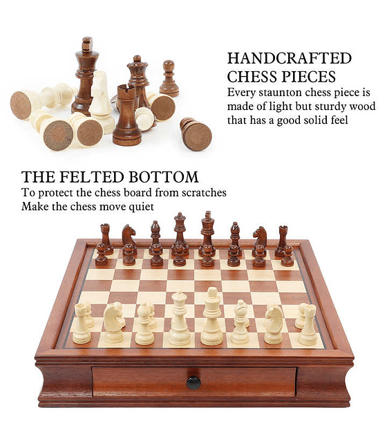 Preventa - Ajedrez Magnético LEAP con Gaveta