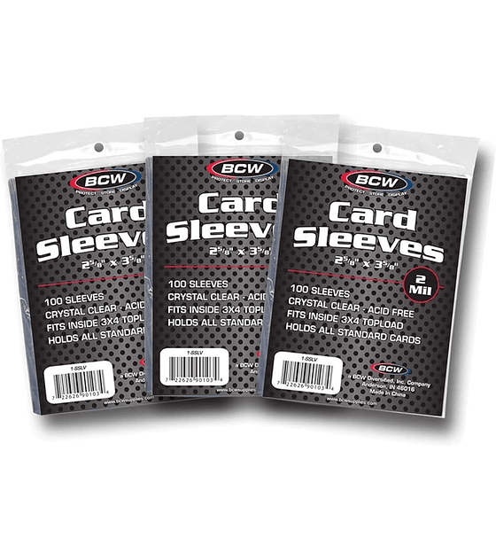 Protectores BCW Standard 100 un. (Transparente)