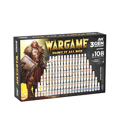 Ak Interactive Wargame Paint it All Box x108