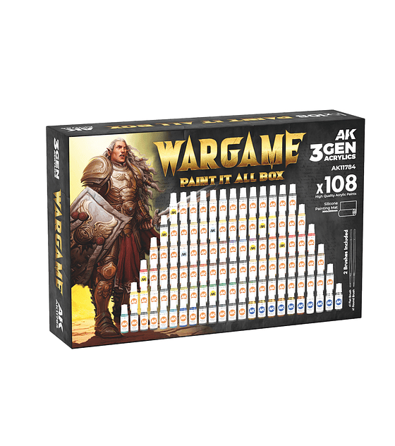 Preventa - Ak Interactive Wargame Paint it All Box x108