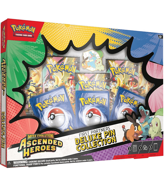 Pokemon TCG - Ascended Heroes First Partners Deluxe Pin Collection