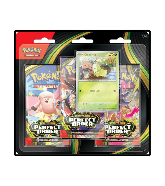 Pokemon TCG: Perfect Order - 3 Pack Blister - Inglés
