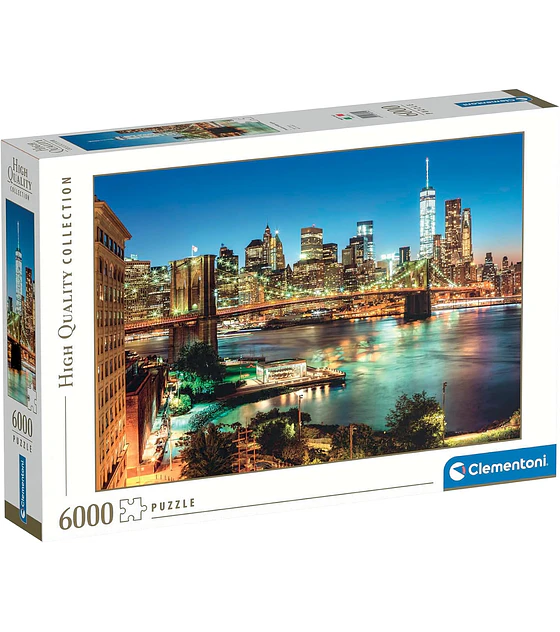 Puzzle Clementoni 6000 Pcs - Brooklyn Bridge Lights