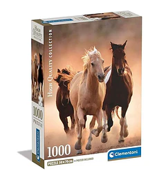 Puzzle Clementoni 1000 Pcs - Running Horses
