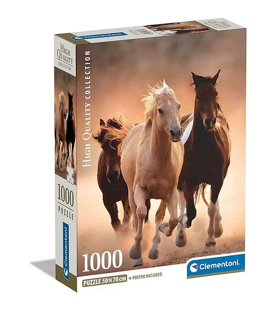 Puzzle Clementoni 1000 Pcs - Running Horses