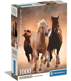 Puzzle Clementoni 1000 Pcs - Running Horses