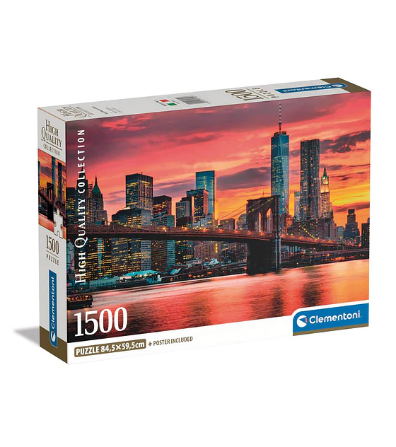 Puzzle Clementoni 1500 Pcs - East River at Dusk