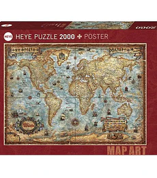 Puzzle Heye 2000 Pcs - The World