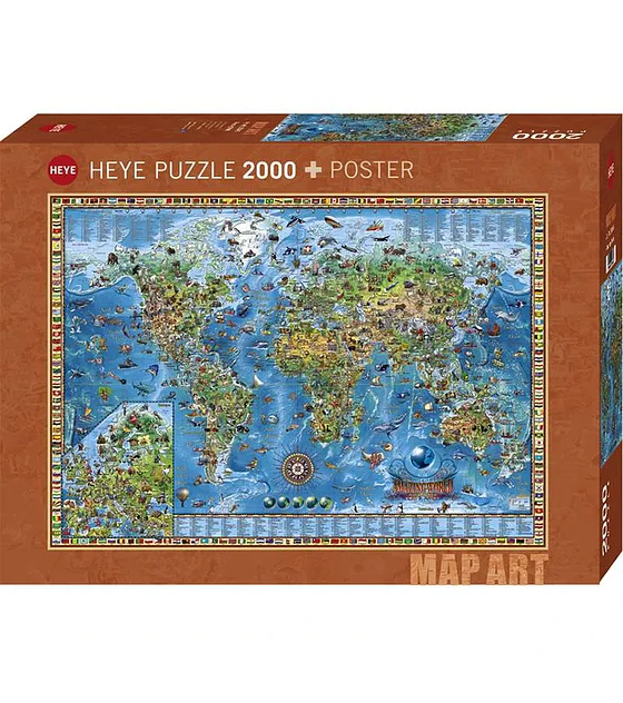 Puzzle Heye 2000 Pcs - Amazing World