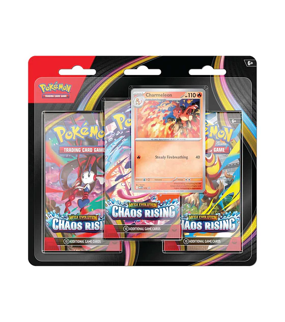 Preventa - Pokemon TCG: Chaos Rising 3 pack Blister