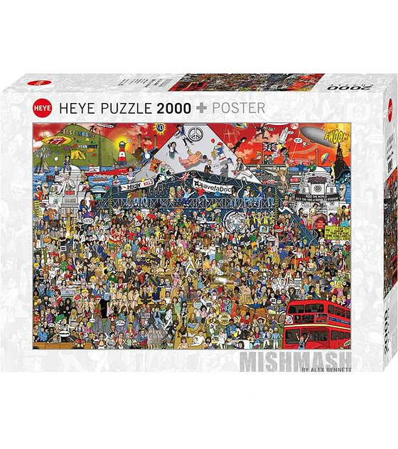 Puzzle Heye 2000 Pcs - British Music History