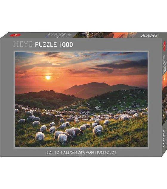 Puzzle Heye 1000 Pcs - Sheep and Volcanoes