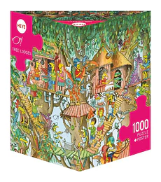 Preventa - Puzzle Heye 1000 Pcs - Tree Lodges